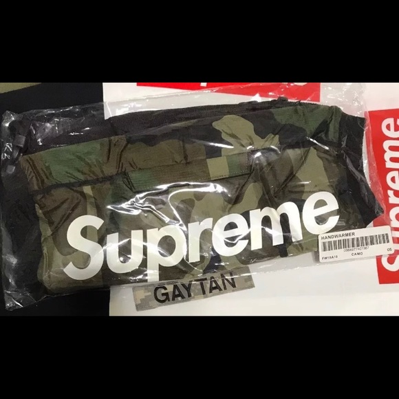 SUPREME NYC ORIGINAL HAND WARMER FLEECE FW18 camo - Picture 2 of 4